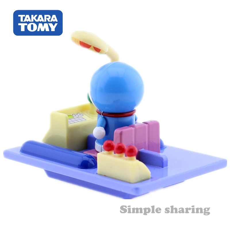 Takara Tomy Dream Tomica Ride On R04 Doraemon X Time Machine Модель Kit Jingle робот Игрушечная машина литая