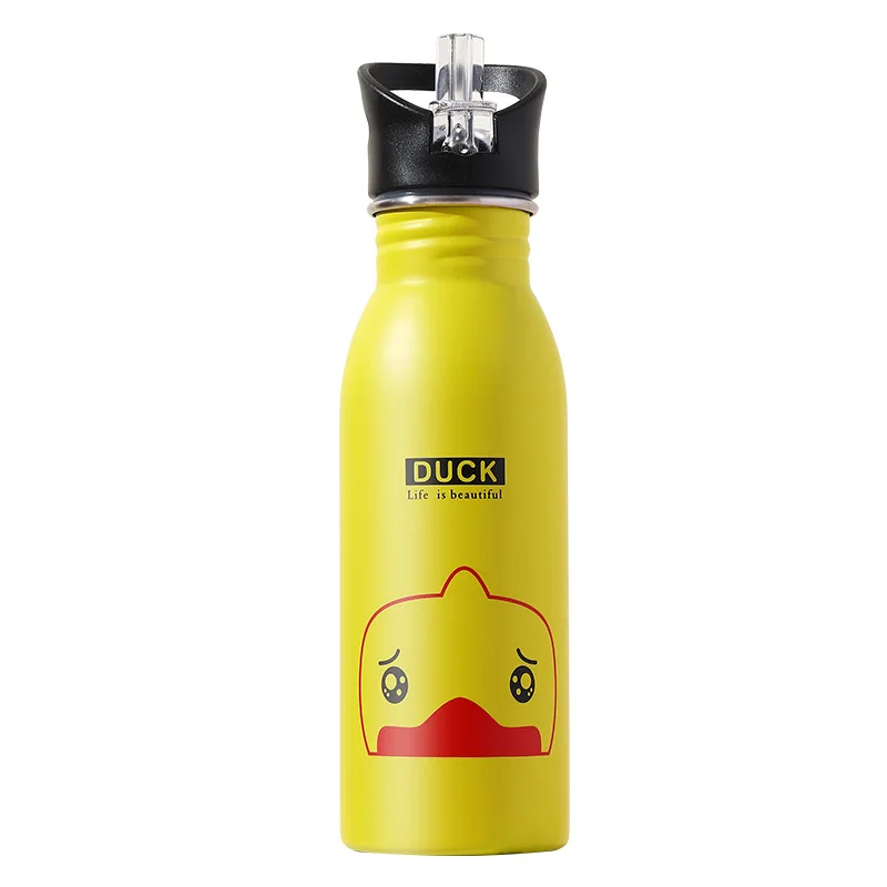 K601 Suction Nozzle Yellow Duck Домашний Детский горшок K601 в американском стиле из 304 нержавеющей стали, Спортивная Бутылка 500 м, спортивная чашка - Color: K601 Suction Nozzle Yellow Duck