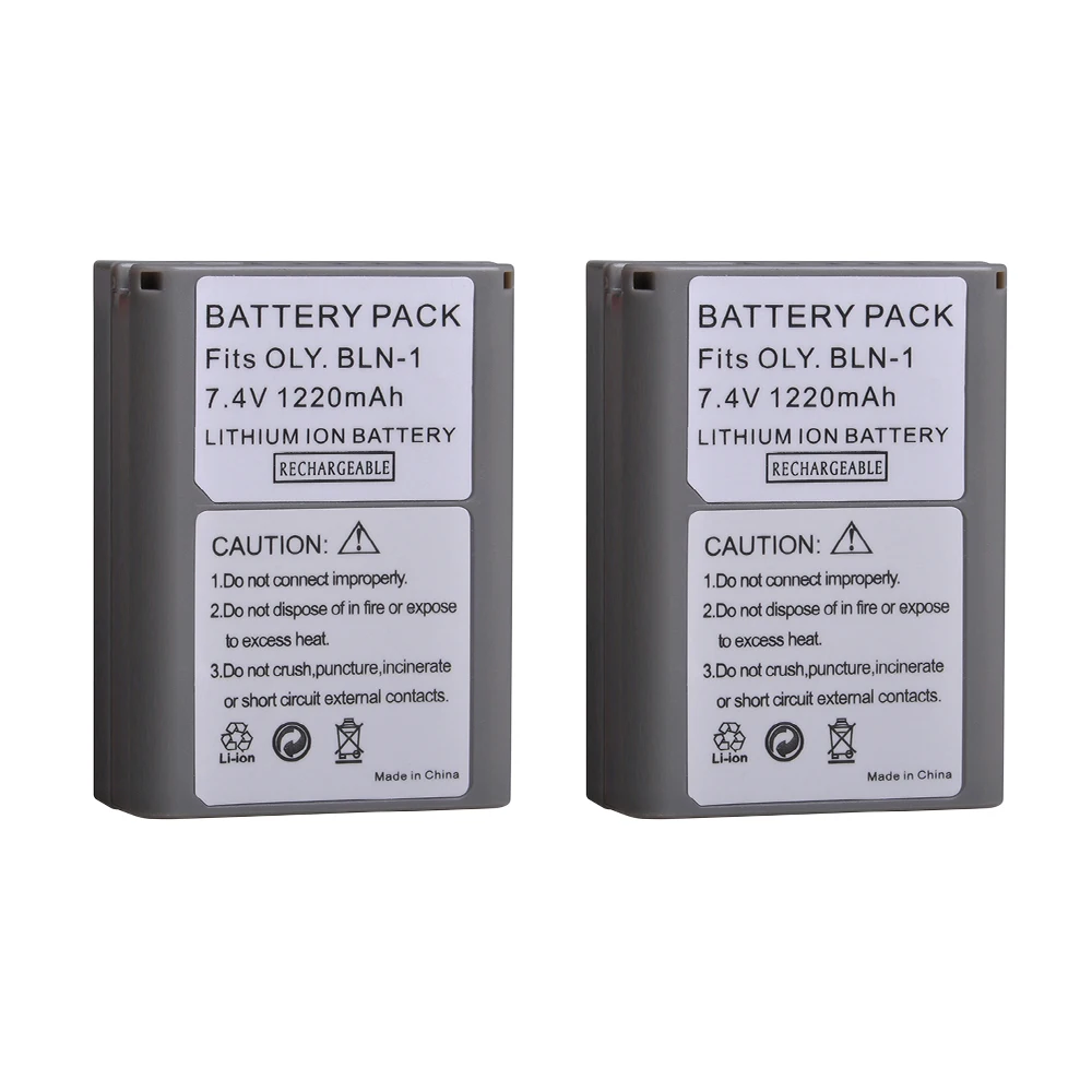 Batmax PS-BLN1 BLN-1 Camera Battery +LCD Dual USB Charger for Olympus OM-D E-M1 E-M5 Mark II PEN-F E-P5 EM1 EM5 PENF EP5 | Электроника