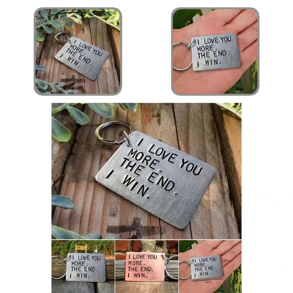 

Цветной квадратный брелок «Я тебя люблю», забавный подарок для жены, мужа