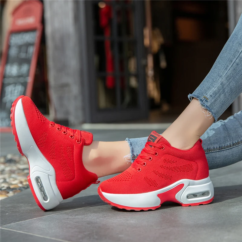 Дизайнерская Брендовая женская обувь для бега с воздушной подушкой FlyWire женские