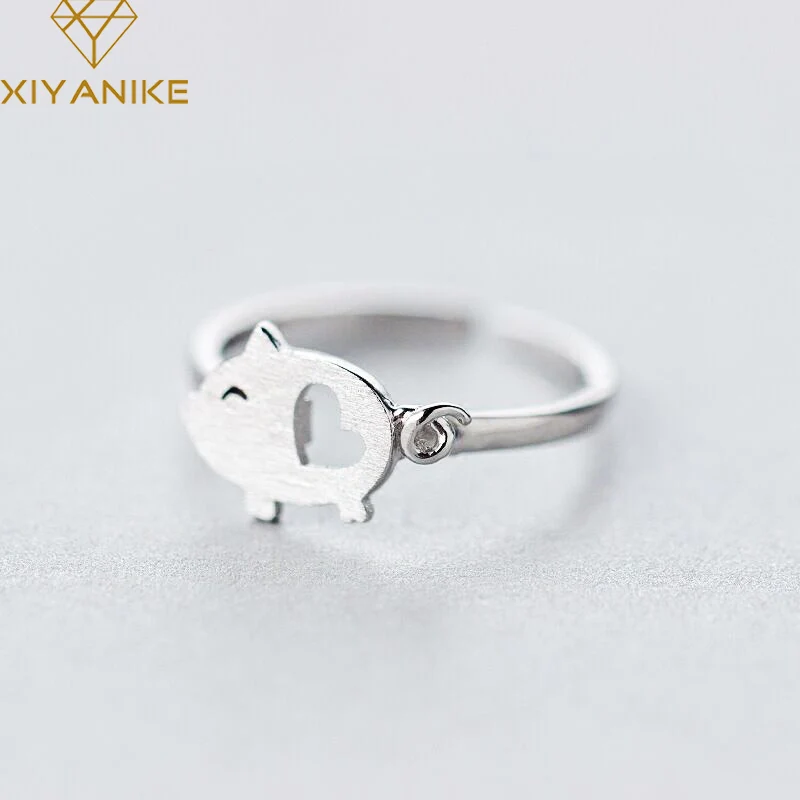 Женское кольцо из серебра 925 пробы с животным | Украшения и аксессуары