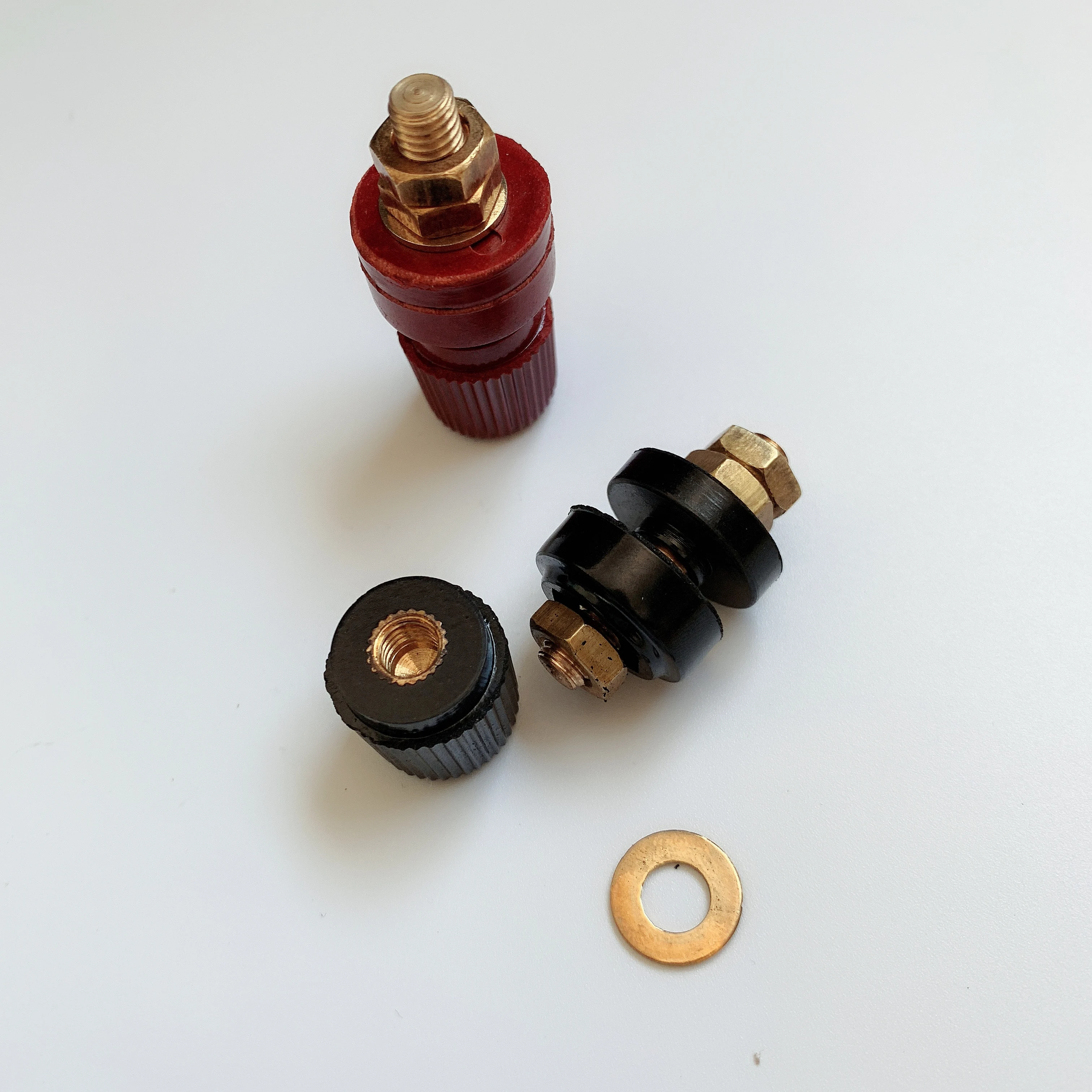 2pcs high current terminal 333/555 power connector 6mm/8mm red black electric welding machine inverter Iron/copper core | Обустройство