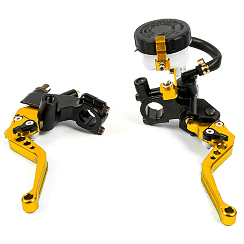Крышка мотоцикла тормозной рычаг для Monster Er6N Kawasaki Zx6R Gsx S750 Suzuki SV 650 Ninja 300 R15 V3 аксессуары Honda Cbr 600Rr - Цвет: Золотой