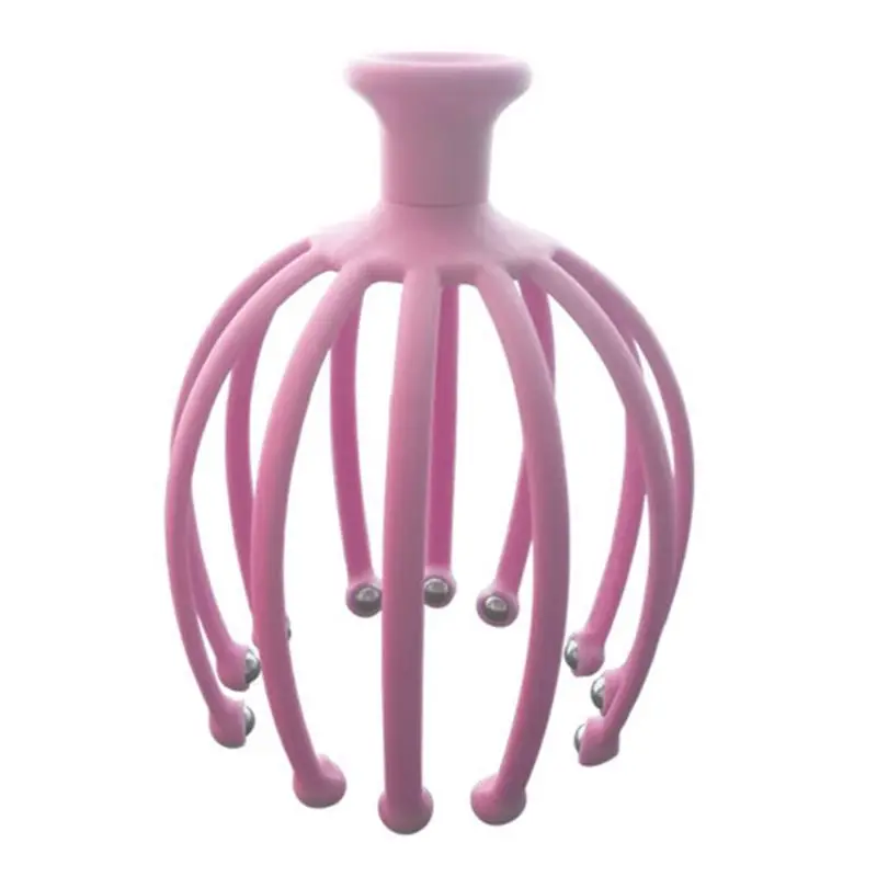 

H7JC Handheld Scalp Massager with 12 Claw Carbon Iron Ball Roller Scratcher for Relaxation Hair Stimulation Stress Relief