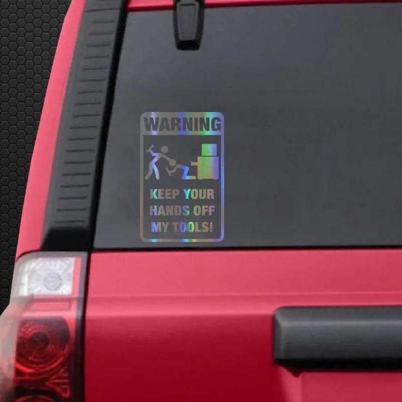

Creative Car Sticker Decal Motorcycle Tool Box Warning Decorative Headlight Accessories Pvc 12cm X 18cm