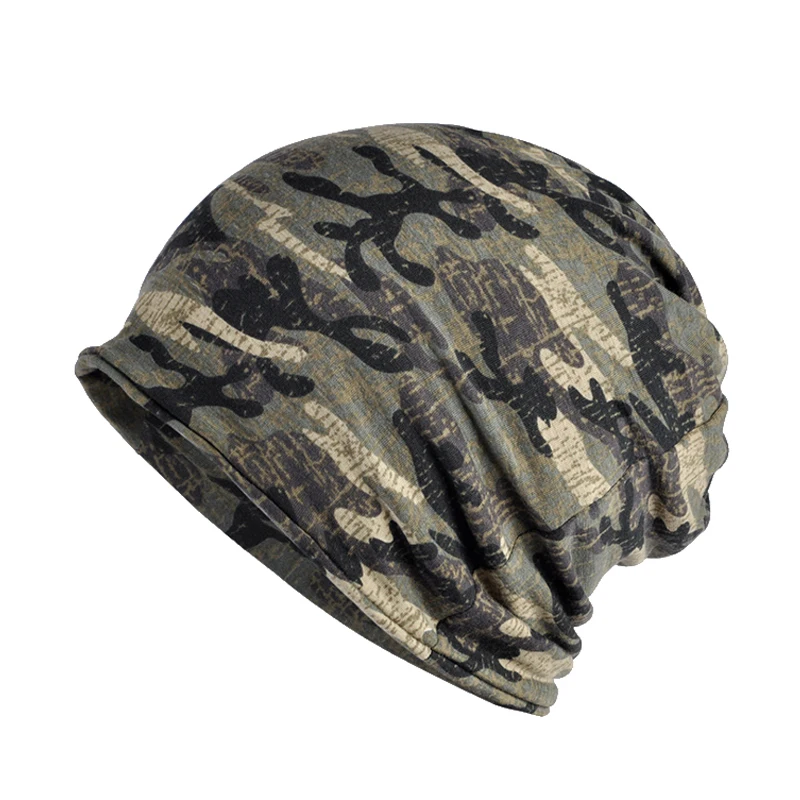 

Fleece Autumn Winter Summer Hat Men Women Tactical Military Army Camouflage Beanie Knitted Cotton Skullie Thermal Scarf Camo Cap
