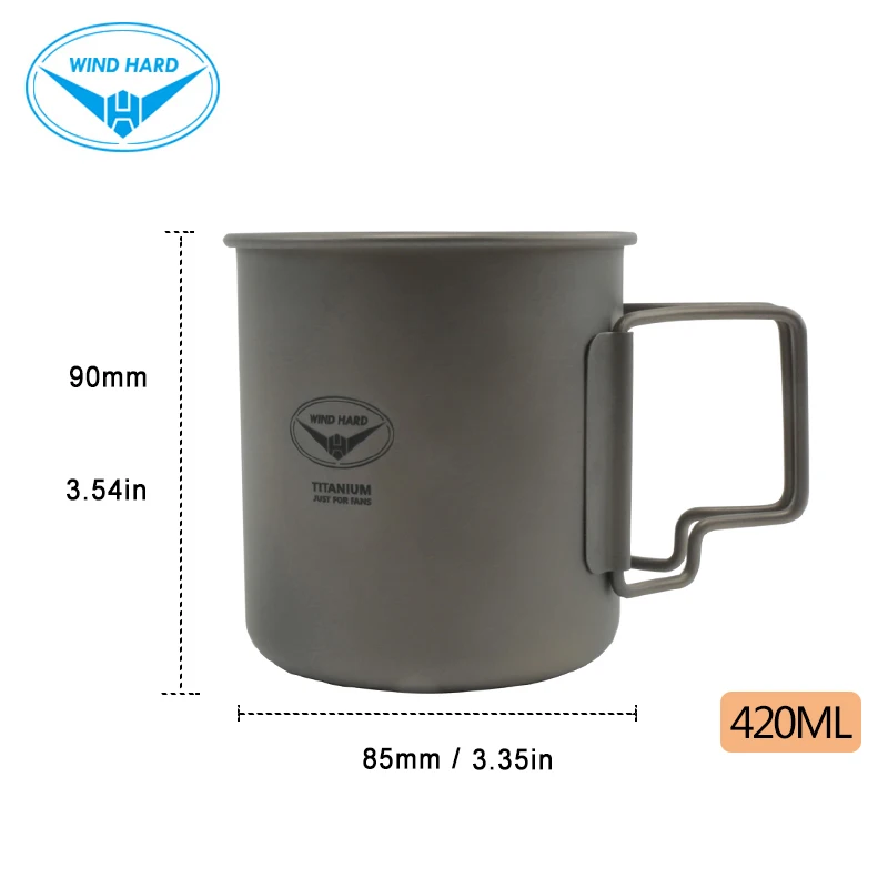 Твердая Сверхлегкая Титановая посуда WIND палатка для кемпинга походов пикника