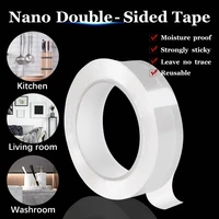magic nano tape transparent waterproof non marking double sided tape reusable self adhesive tape super powerful adsorption tools