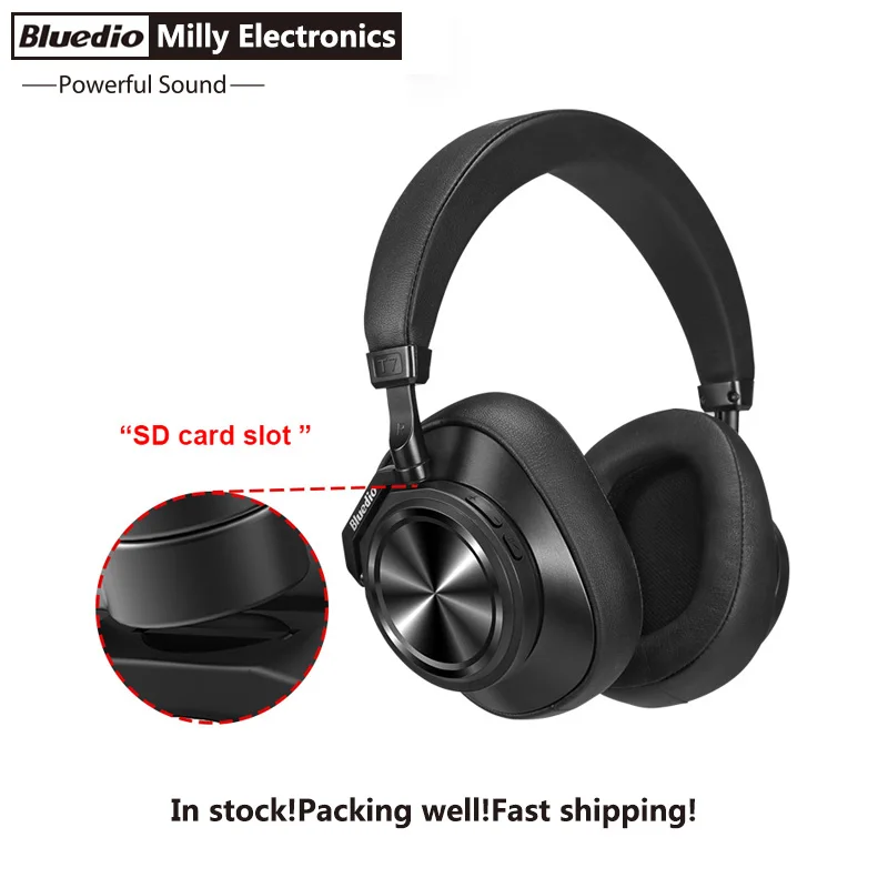 Bluedio T7 Plus Bluetooth наушники с пользовательским определением ANC беспроводная