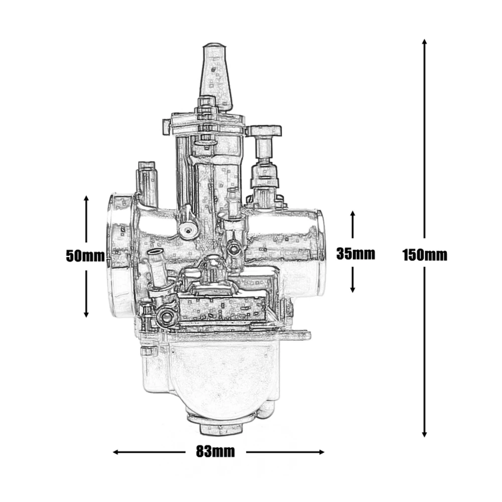 

Power Performance Silver 28mm For PWK Carburetor With Power Jet Motorcycle ATV