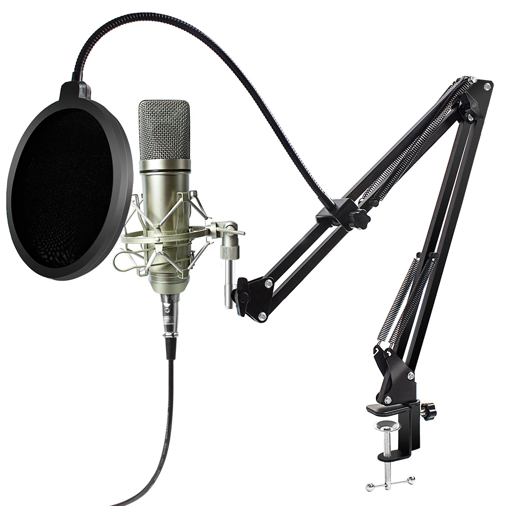 

E23 Vocal Microphone Usb Xlr Studio Mikrofon Kit Silver Metal Youtube PC Microfone for Studio Streaming Gaming Recording Music