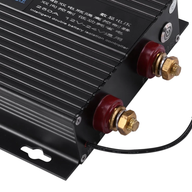 

12V-24V 250A with Display Voltage Automotive Dual Battery Isolator Power Supply Battery Protector for Off-Road RV