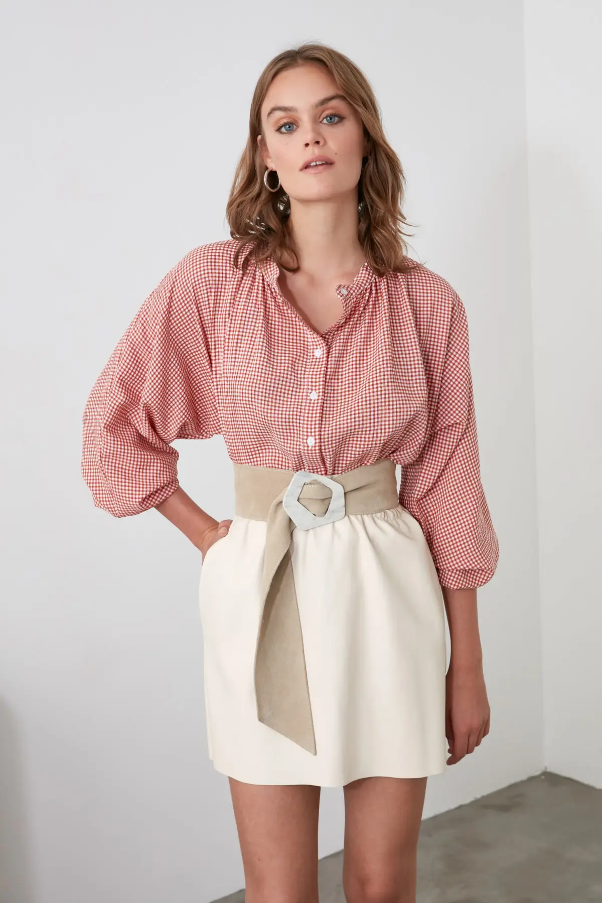 

Trendyol Plaid Shirt TWOAW21GO0114