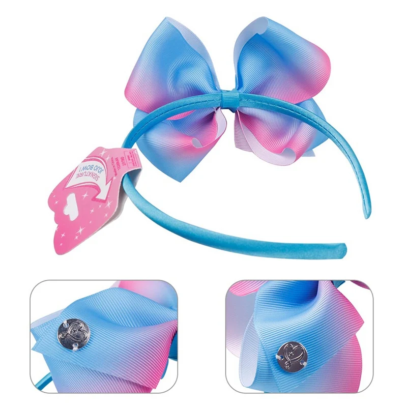 1 шт. с принтом радуги Ленточные банты волосов оголовье для девочек бутик
