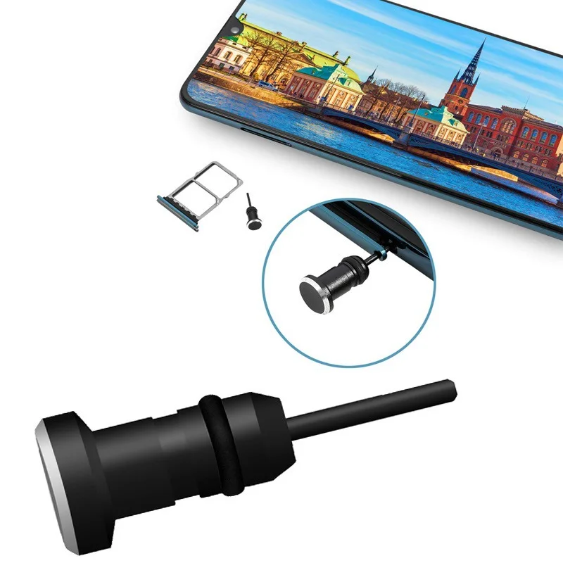 Разъем для зарядки телефона Type C 3 5 мм разъем наушников Sim карта USB Пылезащитная