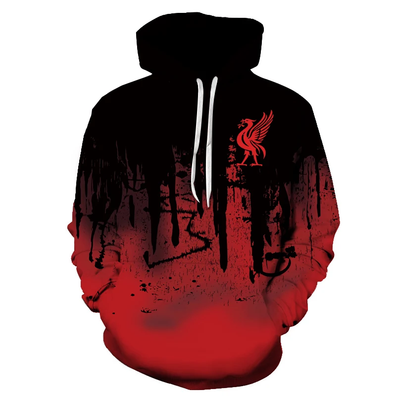 Толстовка мужская и женская с градиентным принтом дышащая Повседневная