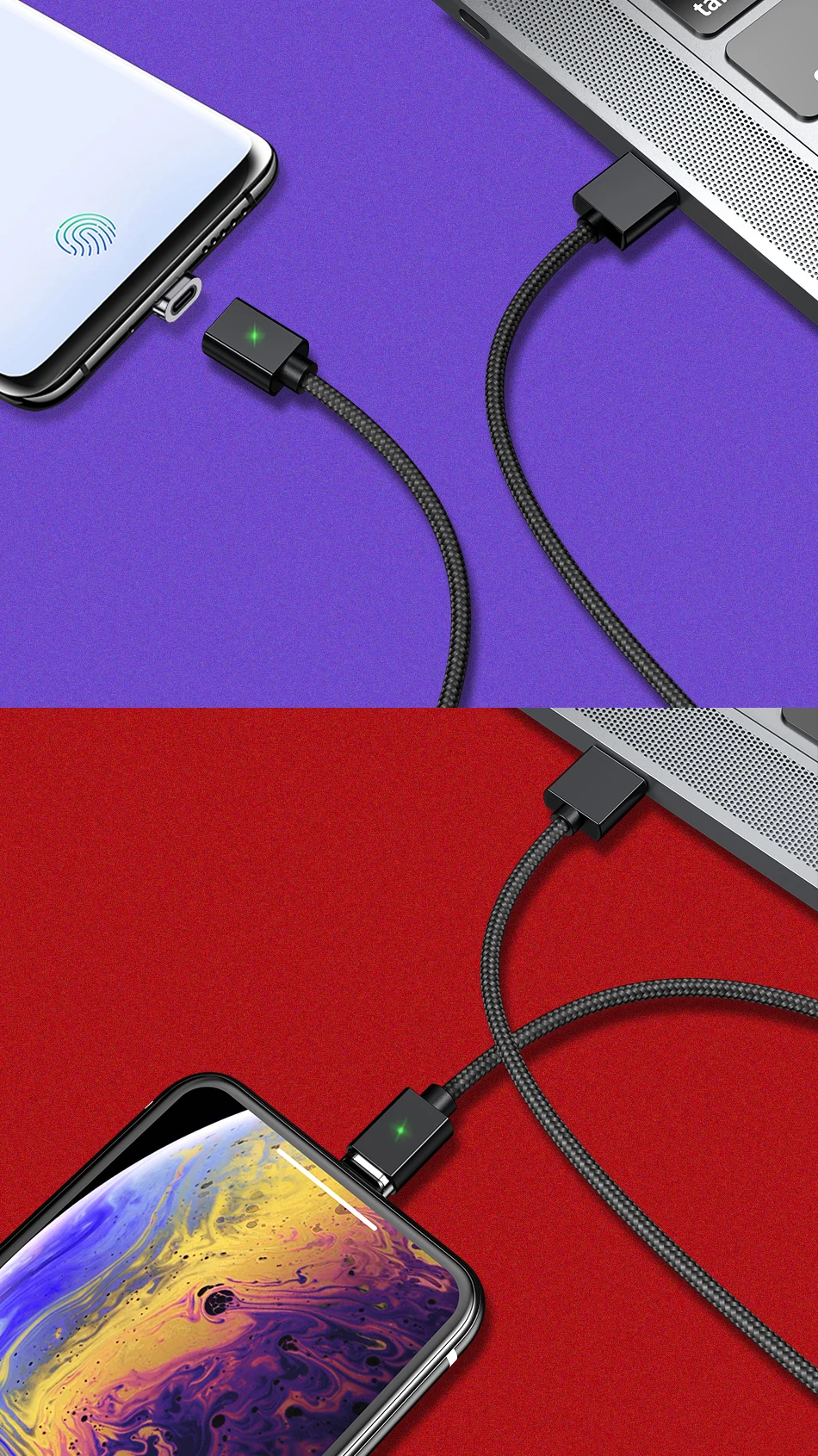 Магнитный USB кабель Micro USB Type C Магнитный кабель для iphone Samsung Huawei USB C Android зарядное устройство Быстрая зарядка данных USB шнур