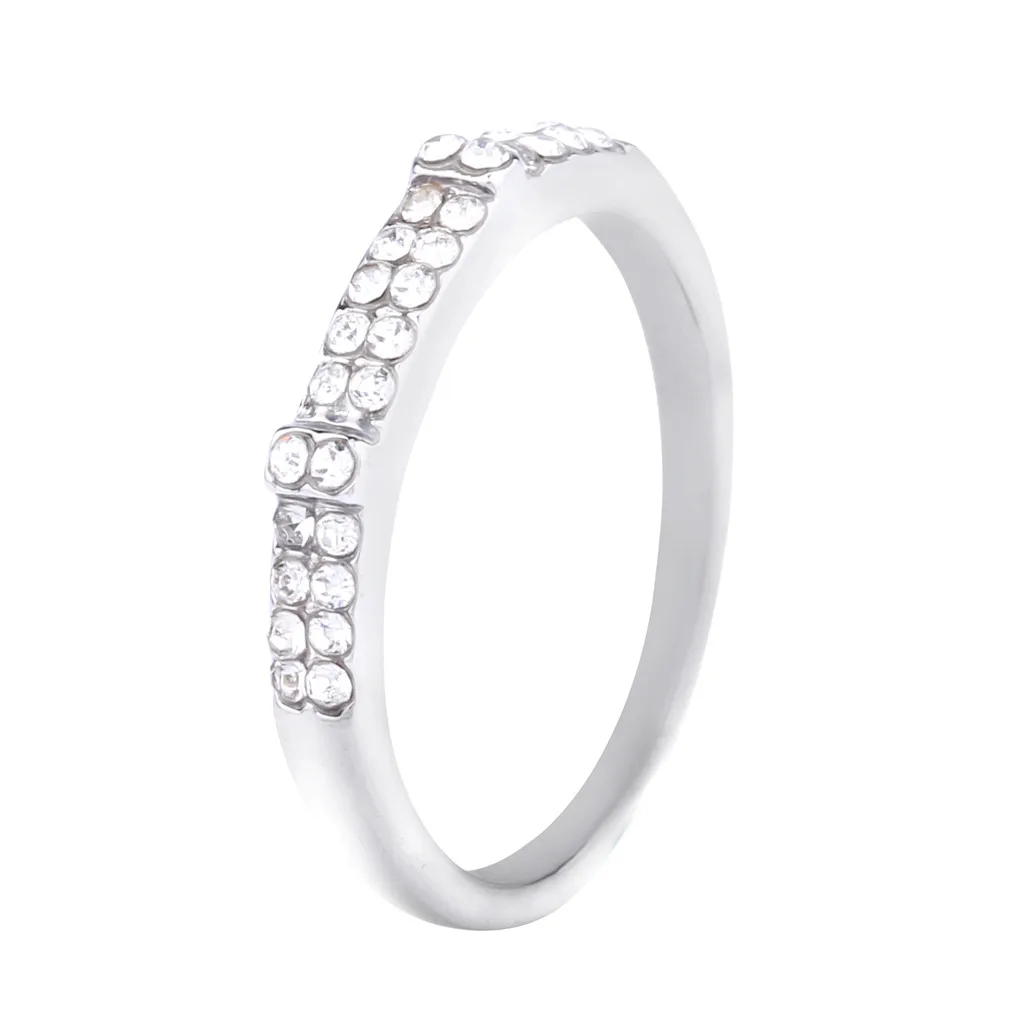 Превосходное женское блестящее обручальное кольцо с белым сапфиром и