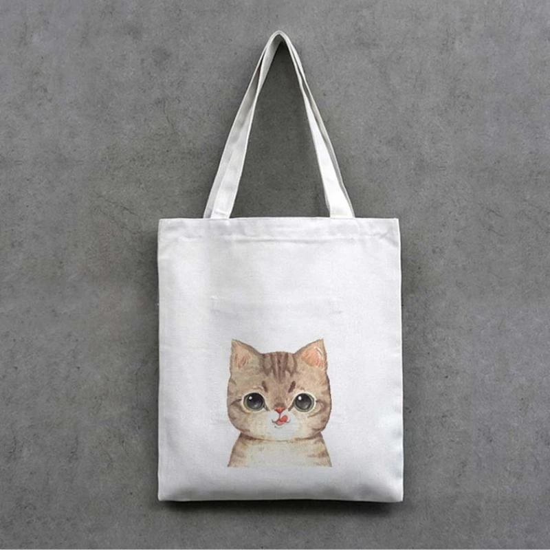 

ASDS-модная женская холщовая Наплечная Сумка с изображением кота, сумка для покупок, школьная сумка, дорожная сумка для отдыха