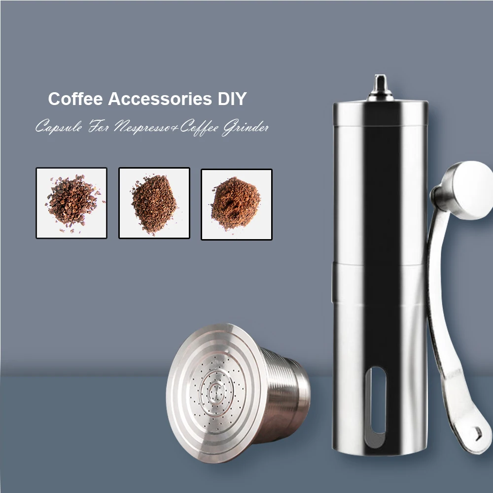Многоразовые кофейные капсулы для фильтра Nespresso черная мини-корзина порошка