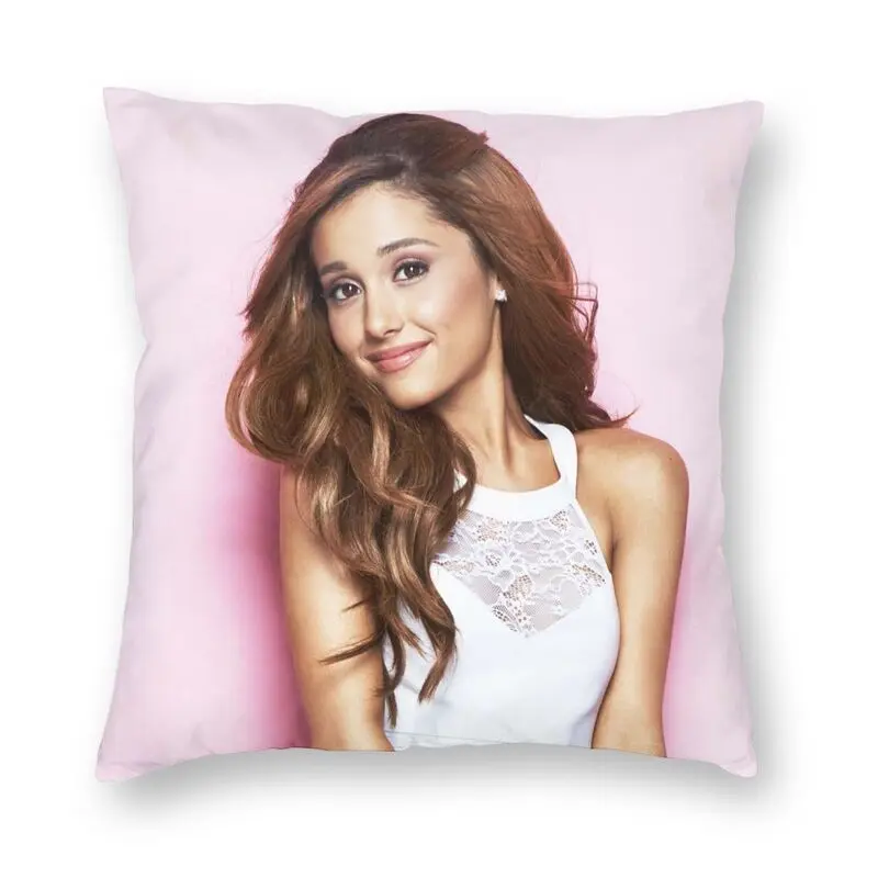 

Очаровательная наволочка Ариана Гранде, двусторонняя наволочка с рисунком, наволочка для автомобиля, модная декоративная подушка