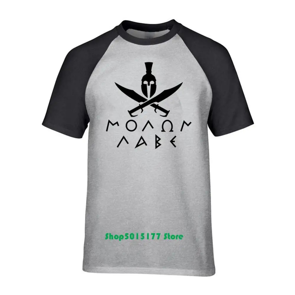 Новейший черный принт с буквами Molon Labe Spartan Two Sword модная дизайнерская мужская