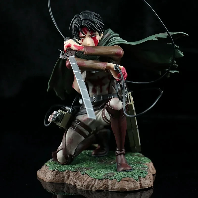 Горячая аниме атака на реальную фигуру Экшн фигурка Levi из ПВХ коллекционная