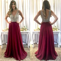 luxury mother of the bride dresses for wedding party plus size a line chiffon evening gowns groom godmother dresses
