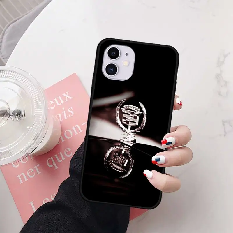 

Cadilac Car Brand Phone Case Black TPU Soft For IPhone 12 11 PRO MAX X XS XR 6S 7 8 PLUS SE Cases Cover