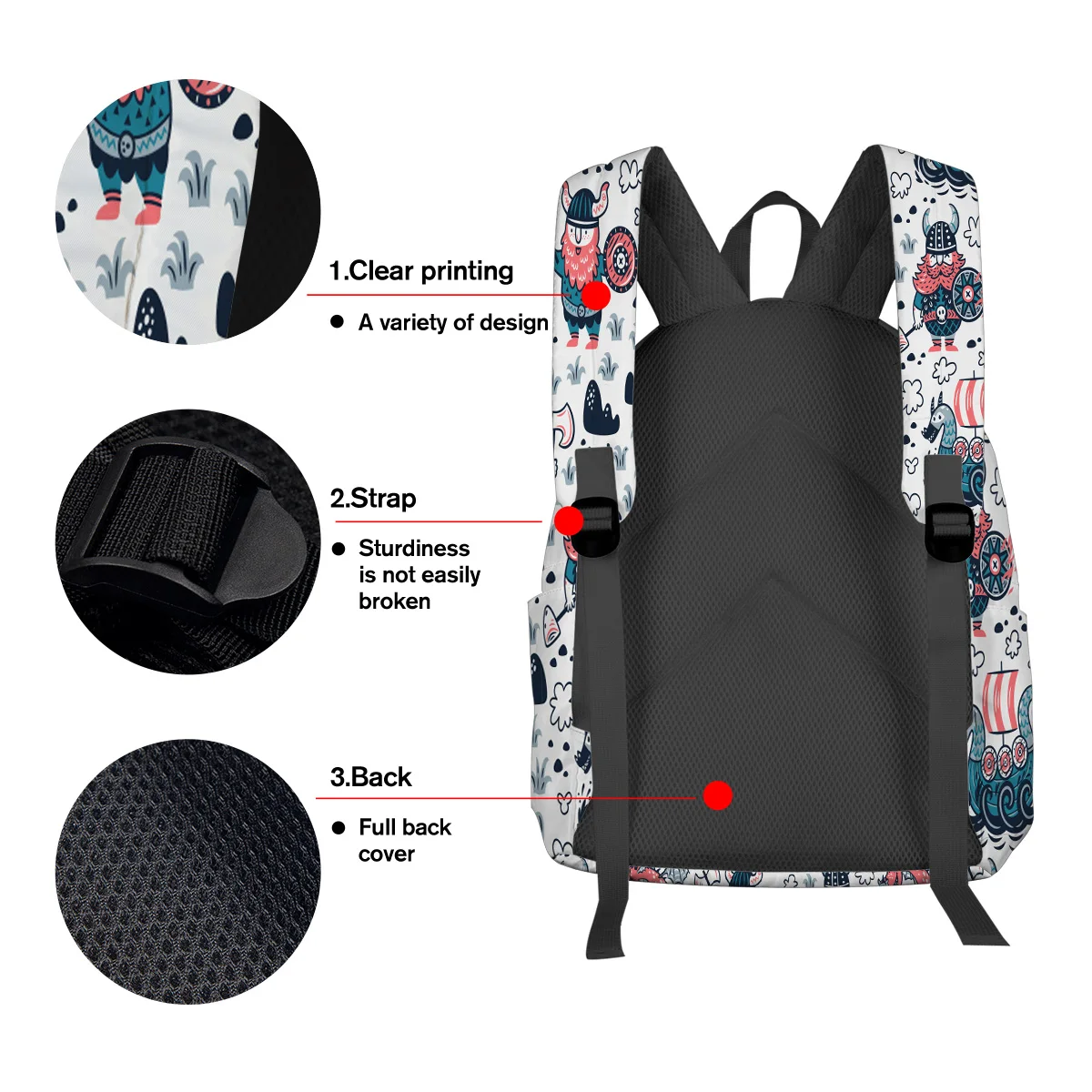 Рюкзак с принтом дракона из мультфильма Викинг для женщин рюкзаки путешествий