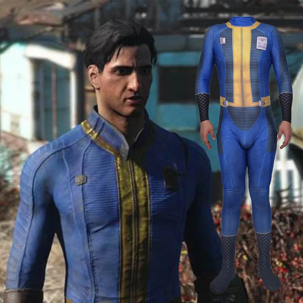 Steam Bethesda Fallout 4 Zentai Cosplay Costumes Jumpsuits Tights Halloween