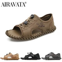 airavata mens summer sports sandal with hollow mesh fashion trend breathable lightweight simple and waterproof