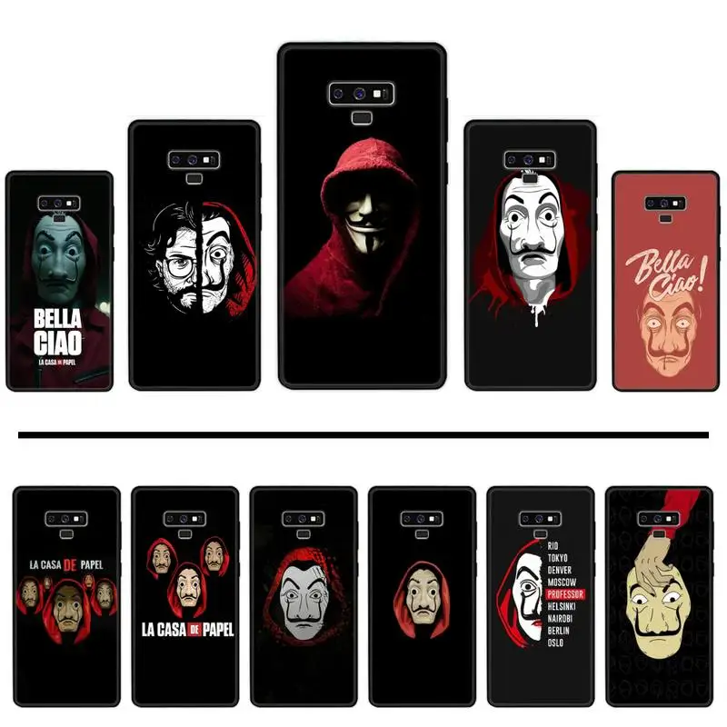 Чехол для телефона из ТПУ Paper House Spain TV Money Heist Samsung Galaxy S8 S9 S10 Plus Lite S10E Note 3 4 5 6 7 8 9 10