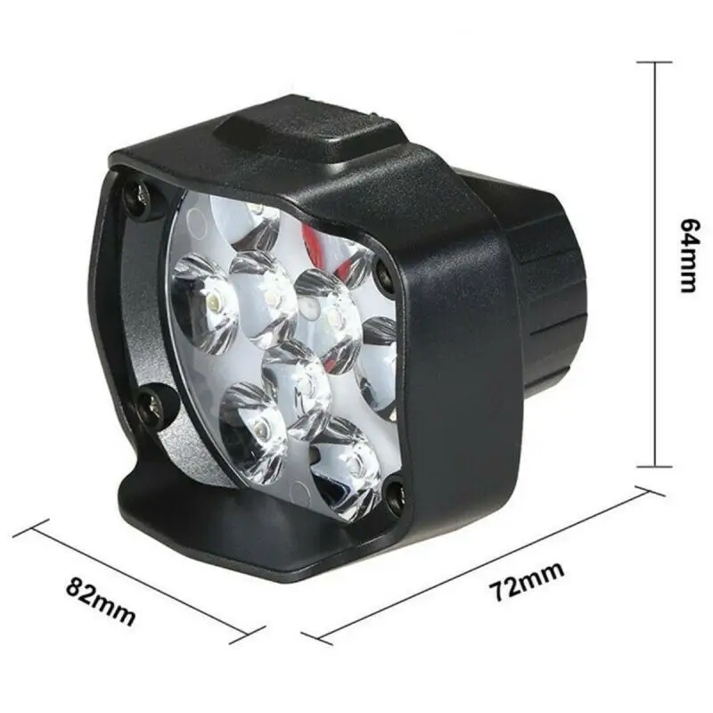 

Moto Working Spotlight White DC 9V-85V/12V Led Work Light 15W 1500LM Motorcycles Light 9 Led Headlight Lamp Scooters Fog Light