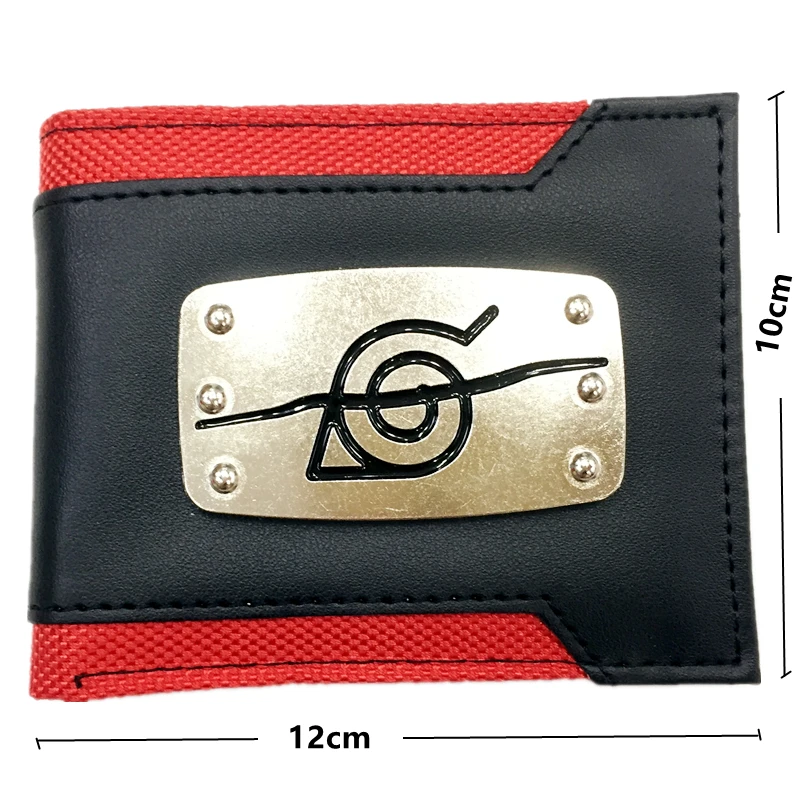 Кошелек Kakashi Sasuke Black Leaf Village Konoha Ninja короткий кошелек с карманом для монет