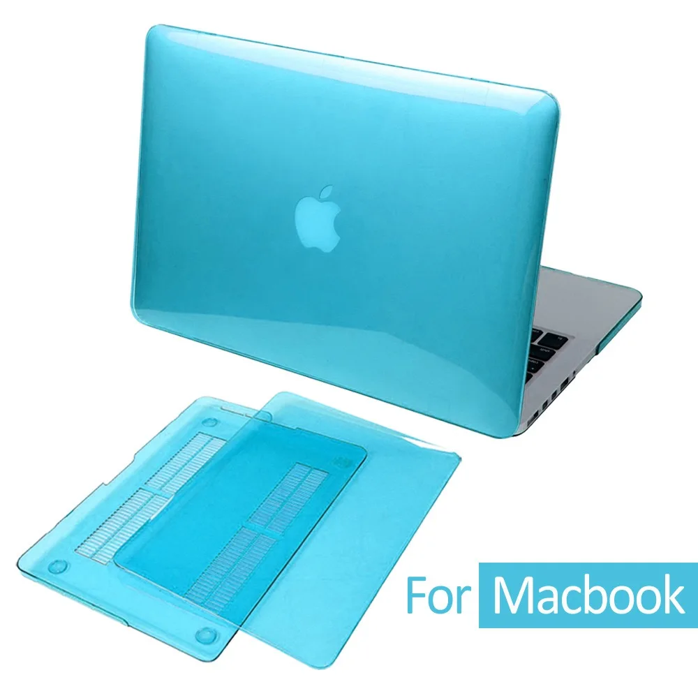 Прозрачный жесткий чехол для ноутбука Apple Macbook Air Pro Retina с/без сенсорной панели 11 12