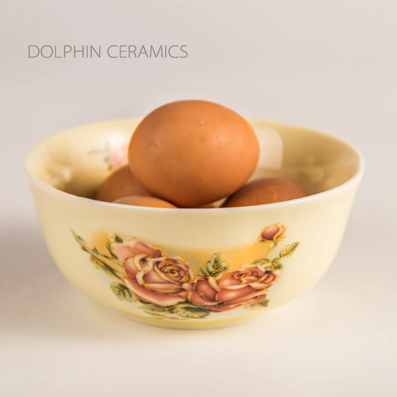 2 шт. 5 дюймов керамические миски Европейский стиль Роза миска для супа Ramen