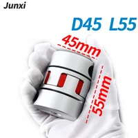 d45 l55 gs gr three jaw coupler aluminium plum flexible shaft coupling motor connector cnc flexible coupler 10 12 14 15 16 25mm