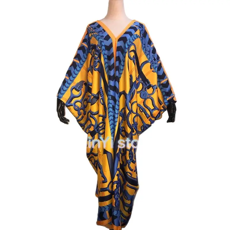 2021 Дашики Платье с принтом Длинные платья для женщин элегантные мусульманские