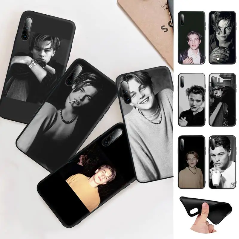 

Leonardo DiCaprio Young Super Star Black Rubber Cell Phone Case For Honor 7A Pro 7C 10i 8A 8X 8S 8 9 10 20 Lite Cover