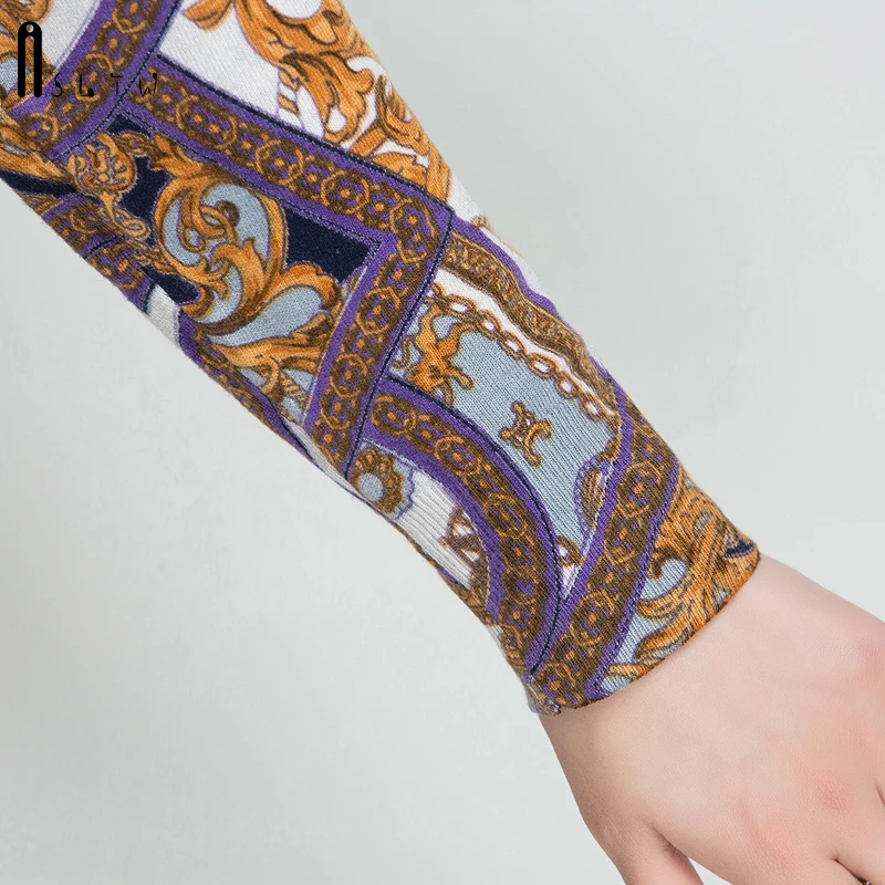 ASLTW длинный свитер платье Женский высококачественный зимний Пуловеры джемпер