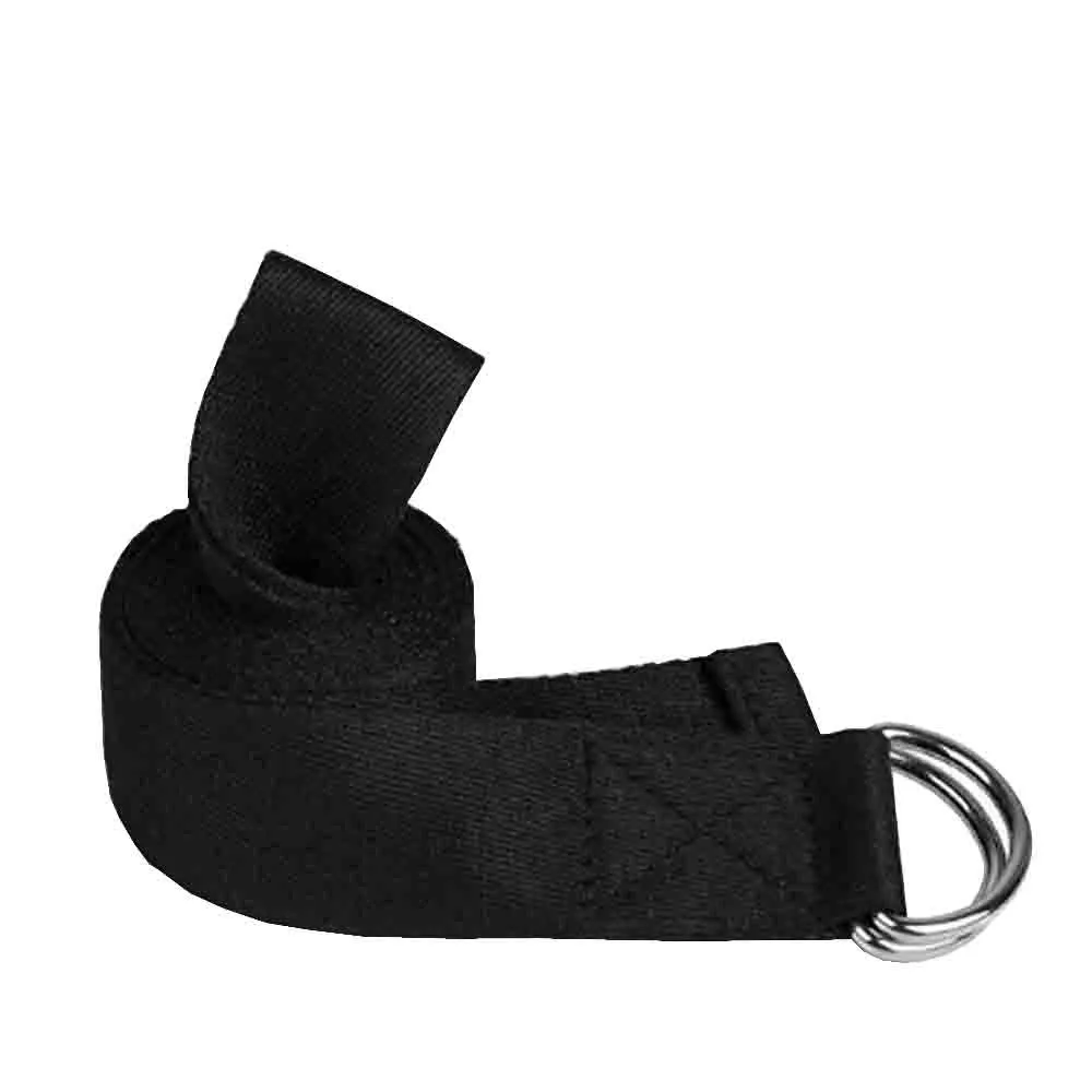 Yoga supplies 180CM Adjustable D-Ring Gym Waist Sport Stretch Strap Leg Fitness Belt soft durable high quality эспандер #PY | Спорт и