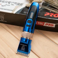 led electric hair clipper rechargeable low noise hair cutting machine turbo trimer for men barber hair shaving
