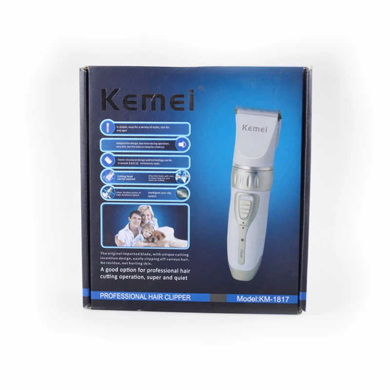 Kemei профессиональная машинка для стрижки волос Электрический триммер мужчин