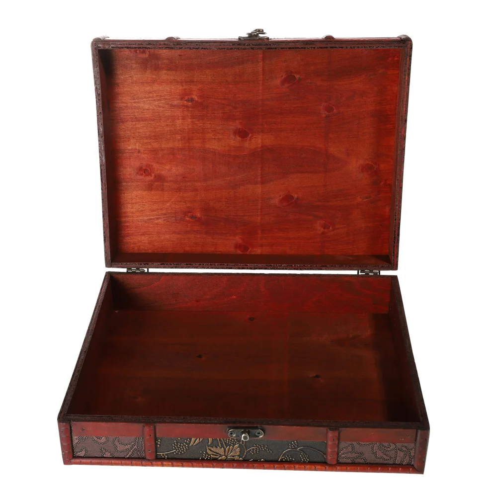 

1Pc Multifunctional Box Practical Jewelry Container Retro Storage Holder