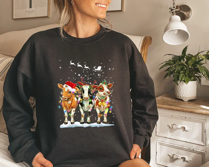 

Christmas Sweatshirt, Women's Cute Kids Christmas Women Graphic Organic Eco Tees Tops 100%cotton Unisex Tshirt Drop Shipping