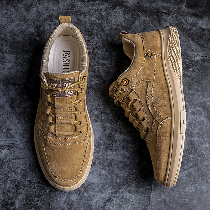 

2020 Men Shoes Classic Men Casual Shoes High Quality Leather Men Flat shoes Outdoor Shoes for Men Autumn Zapatillas De Deporte