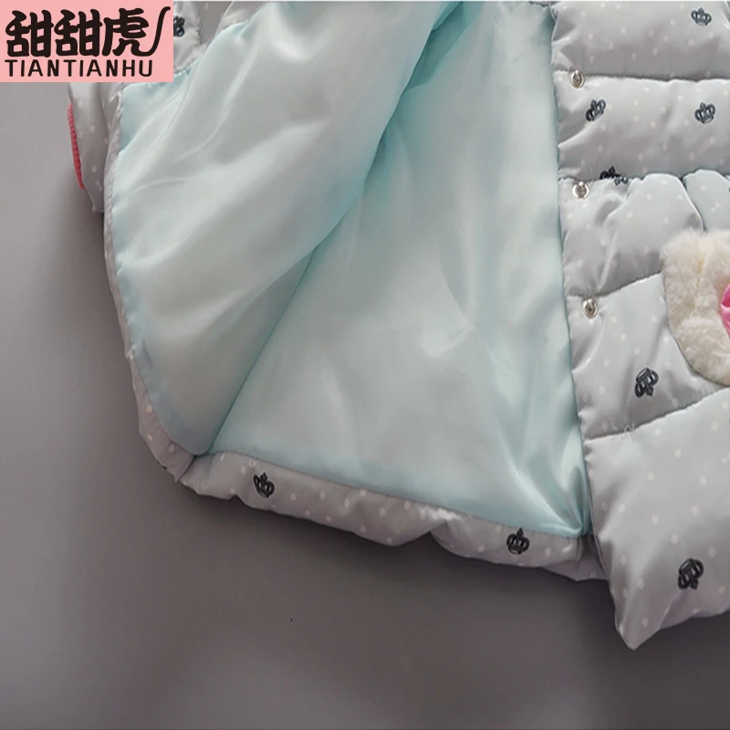 Зимнее пальто для маленьких девочек Верхняя одежда детей зимний комбинезон с