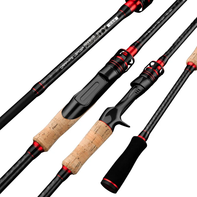 

M/ML 2Tips Fishing Rod Carbon Fiber Spinning/casting Fishing Rods Lure Weight 4-25g Hard Fast Carp Fishing Pole Reservoir Pond